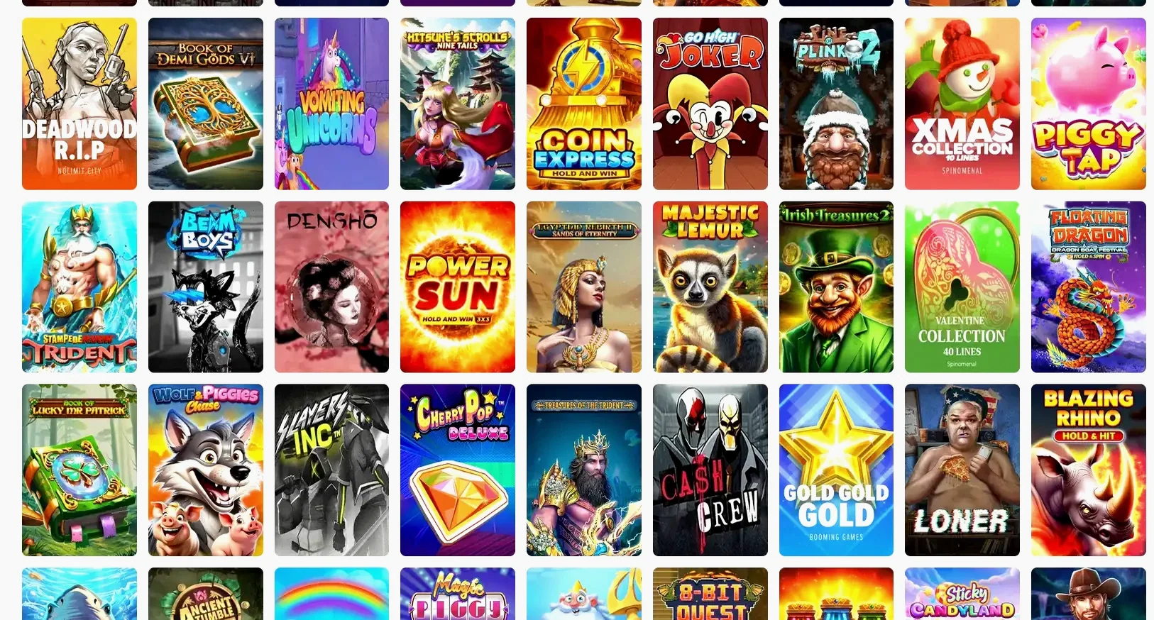 Hyperino Casino App auf dem Smartphone mit Slot-Spielen